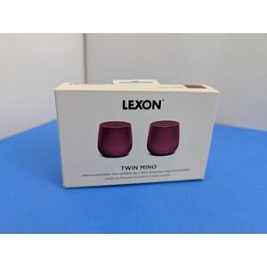 Lexon Twin Mino Portable Bluetooth Speaker w/ Microphone - Purple [2 Pack] LA114